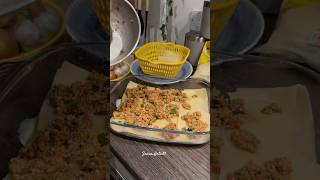 Lasagne recipe  Lasagne making  baking shorts youtubeshorts recipe baking [upl. by Ellehcal]