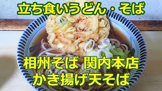 【立ち食いそば・うどん】 かき揚げ天そば 相州そば 関内本店 [upl. by Gweneth]