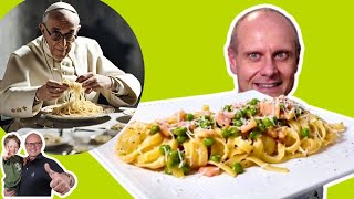 🇮🇹 La Carbonara del Papa PIO XII Pasta a la PAPALINA [upl. by Dorlisa308]