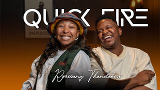 EPISODE 2 🔥 Quick Fire QampA with Rorisang Thandekiso  RapidFire Questions and Fun [upl. by Anyela]