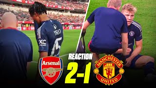 Yoro amp Hojlund INJURED Ten Hag Really Concerned  MAN UTD 12 ARSENAL [upl. by Odnesor]