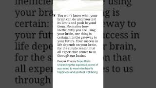 Deepak Chopraquotes brain motivational inspiration [upl. by Ursula]