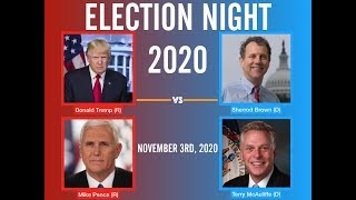 2020 Election Night  Sherrod Brown vs Donald Trump [upl. by Ardnasac760]