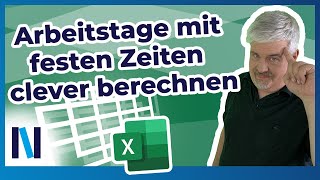 Excel Wie viele Tage muss ich arbeiten Berechnung mit NETTOARBEITSTAGEINTL und MONATSENDE [upl. by Seamus338]