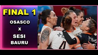 FINAL 1  OSASCO 3 X 1 SESI BAURU MELHORES MOMENTOS PAULISTA 2024 [upl. by Sturrock565]