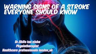 Warning Signs of a Stroke Everyone Should Knowpreventionstroke warningsign [upl. by Altaf]