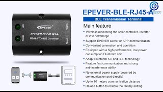 EPEVER BLE RJ45 A [upl. by Nalniuq]