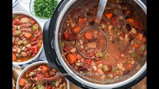 Instant Pot Ham amp Bean Soup [upl. by Ahsiket398]