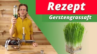 Gerstengrassaft selber machen mit dem Angel Juicer [upl. by Ahsenod62]