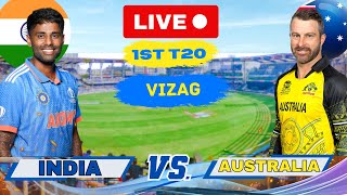 Live India vs Australia 1st T20 Match Live Score amp Commentary  Live Cricket Today IND vs AUS [upl. by Introc899]