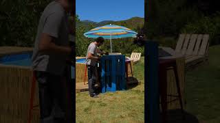 DIY Summer Pool from Wooden Pallet 🏖️  Boost your Shorts with ”SUE DJ  SENORITA” 🚀🔥 [upl. by Gerger568]