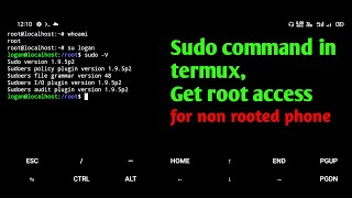 Install sudo in termux  Get root access in termux without rooting the phone [upl. by Rbma]