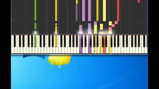 didnt we almost have at all whitney houston Piano tutorial by Synthesia [upl. by Repip655]