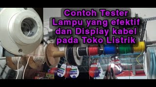 Membuat pajangan Roll kabel dan fitting modifikasi agar jualan alat listrik bisa cepat [upl. by Ahslek]