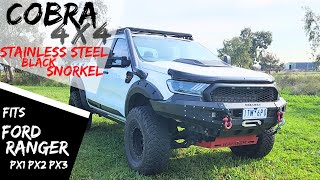 Cobra 4x4 Stainless steel snorkel for Ranger PX1 PX2 PX3 2012 to 2021 best design top quality [upl. by Kristopher]