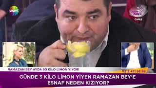 Ramazan Bey ayda 90 kilo limon yiyor [upl. by Ellerrad]