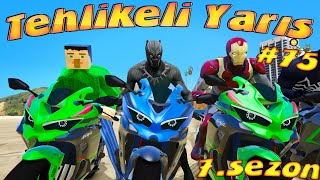 KAWASAKİ MOTOSİKLET YARIŞLARI Örümcek Adam Tehlikeli Yarış [upl. by Alhahs684]