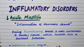 What are inflamatory breast diseasesFat necrosis Suamous metaplasia of lactiferous sinus [upl. by Herrington]