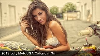 2013 July MotoUSA Calendar Girl  Raquel [upl. by Gordie]