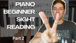 Piano Beginner Sight Reading Series Part 2  Mastering One Hand at a Time [upl. by Brinn]