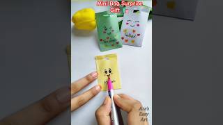 Miniature Bag Surprise Gift Idea for kids ArasEasyArt diy craft papercraft ytshorts [upl. by Aizatsana]