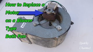 How to Replace a Motor on a Blower Type Bath Fan Nutone LS80SE [upl. by Namhcan376]