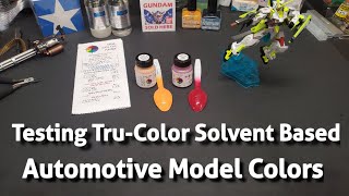 Testing TruColor Solvent Based Automotive Model Paint [upl. by Mages]