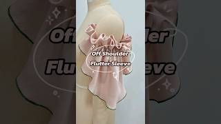 EP14 How to make off shoulder flutter sleeve  Easy DIY for beginners  step to step guide [upl. by Eeroc155]