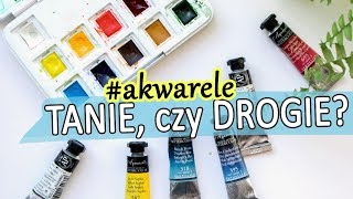 TANIE vs Drogie farby akwarelowe  AKWARELE dla początkujących [upl. by Aisya]