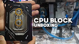 CPU block para water cooler custom  Unboxing [upl. by Yenahc141]