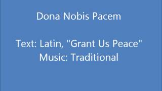 Dona Nobis Pacem  Traditional Canon [upl. by Friede]