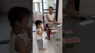 Why Did Dads Cucumber Turn Into A Stick 🤭 Funny Baby Cutebaby Comedy Memes Smile Laugh [upl. by Vinia]