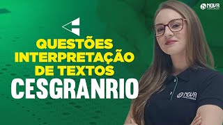 Questões de Interpretação de Textos para Cesgranrio [upl. by Nirik960]