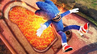 GTA 5 Shin Sonic • Epic Jumping into Lava Pool Shin Sonic Tapes [upl. by Lawford]