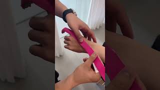 Relieve trigger finger and tenosynovitis pain kinesiology tape application [upl. by Itagaki]