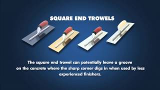 Square End Trowel vs Round End Trowel [upl. by Assilla926]