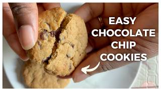 Incredible Chocolate Chip Cookies in 10 Mins  vegan  easy recipe [upl. by Stanfill]