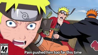 When Naruto BEAT THE BRAKES off of PAIN to save The Hidden Leaf [upl. by Llerrut700]