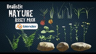 Realistic Nature Asset Pack  for Blender [upl. by Annah]