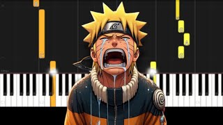 Naruto  Sadness and Sorrow Easy Piano Tutorial [upl. by Olwena]