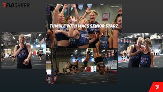 Micd Up Warm Up Tumbling With MACS Senior Starz [upl. by Gabriell]