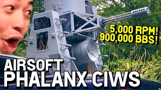 Airsoft Phalanx CIWS Most Insane Airsoft Gun Ive Ever Seen [upl. by Elledoj604]