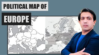 Political Map of Europe  Countries and Capitals Europe  Map and Geography  Muhammad Akram [upl. by Krystal704]