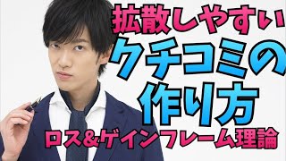 【クチコミの科学】拡散する評判の作り方 [upl. by Pesek]