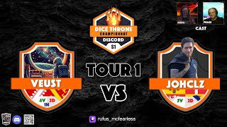 DICE THRONE Championnat de France Discord DTCD TOUR 1 Veust vs Johclz ❤️ [upl. by Emelda]