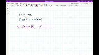 Let f x 10 V x a fx  Simplify h  f x h h z0 b Evaluate the result in  when h0 [upl. by Raveaux]