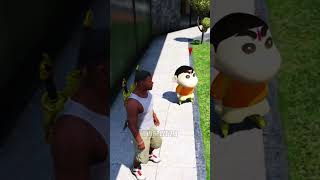 Evil Franklin Attacked Shinchan amp Franklin in Gta5😱shorts shortvideo gta5 gta5telugu shinchan [upl. by Lew]