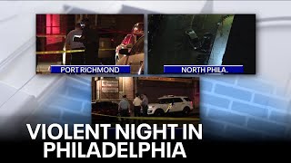 Violent night in Philadelphia leaves 3 dead 1 critical [upl. by Ailiec]