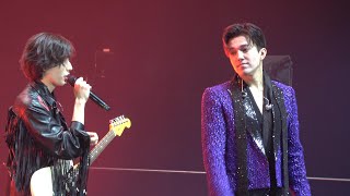 4K Dimash playing dombra  Mansur playing the guitar  Dimash Dusseldorf Stranger Concert 1124 [upl. by Annamaria21]