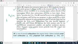 161 Gluconeogenesis  reaction of gluconeogenesis pyruvate carboxylase2 [upl. by Ecnal975]